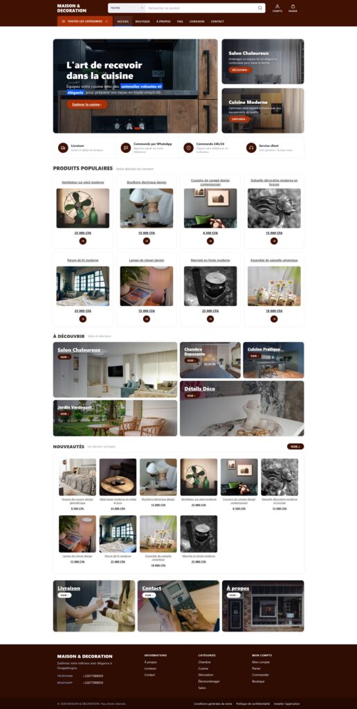 Aperçu du modèle MAISON & DECORATION